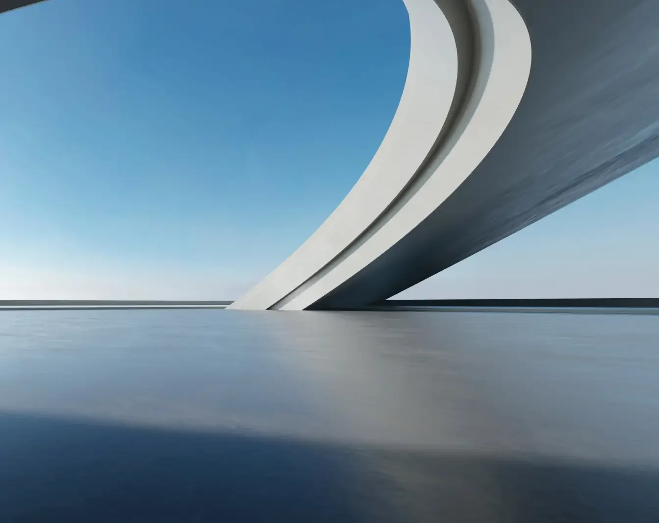 Modern architectural landmark